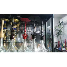 China shisha smoking shisha glass bottle hookah bowl 4 tubes glass smoking led hookah